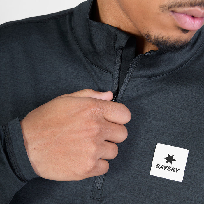 Saysky Pace Half Zip Long Sleeve Black 9001 SM20014