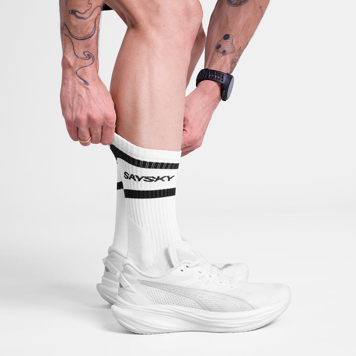 Saysky Pace High Socks White 101 SA80012