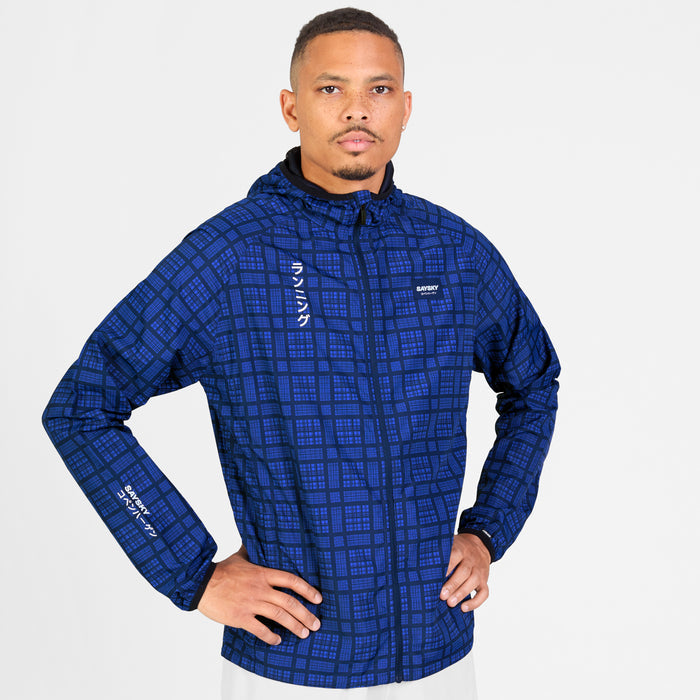 Saysky Pace Jacket Blue Checker 1077 SM10019