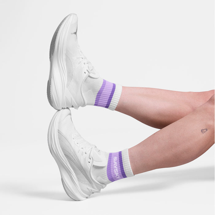 Saysky Pace Quarter Socks Purple 715 SA80013