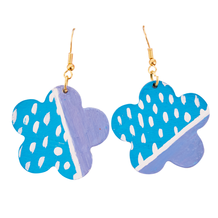 Painted Wood Earrings - Adult Craft Kit