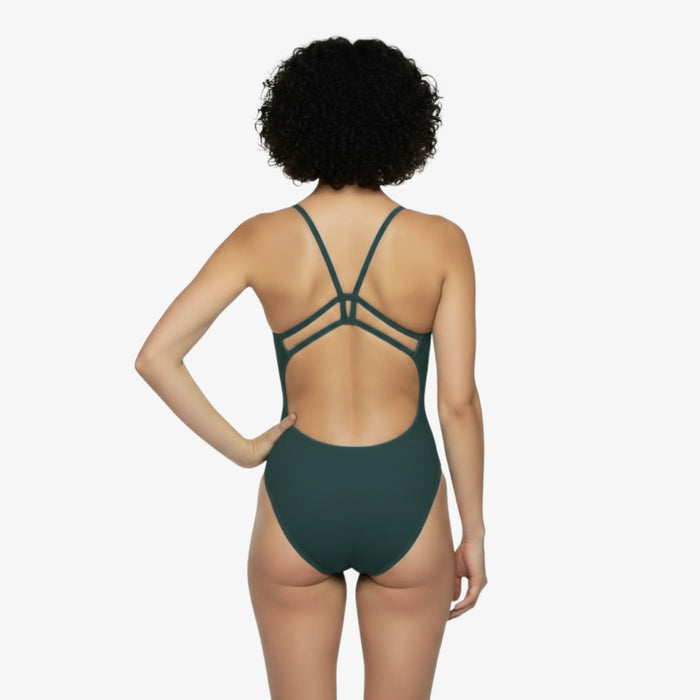 Palm Luxe Back Performance Training Swimsuit - Norca Athletic Swimwear