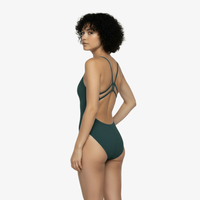 Palm Luxe Back Performance Training Swimsuit - Norca Athletic Swimwear