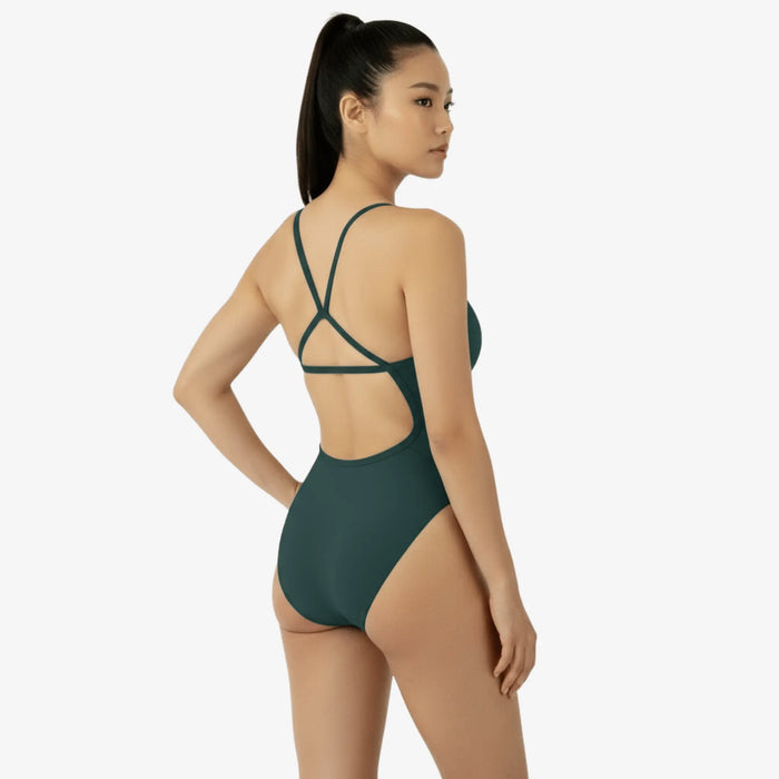 Palm Open Back Performance Training Swimsuit - Norca Athletic Swimwear