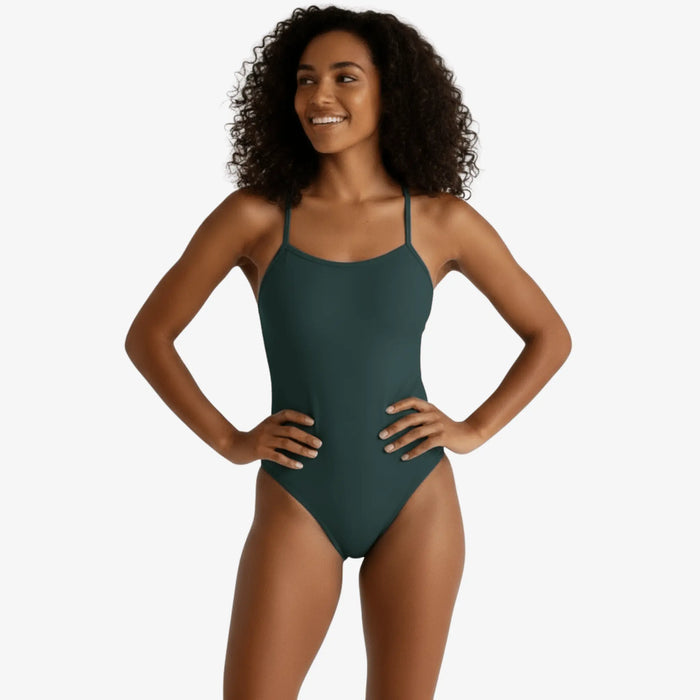 Palm Open Back Performance Training Swimsuit - Norca Athletic Swimwear