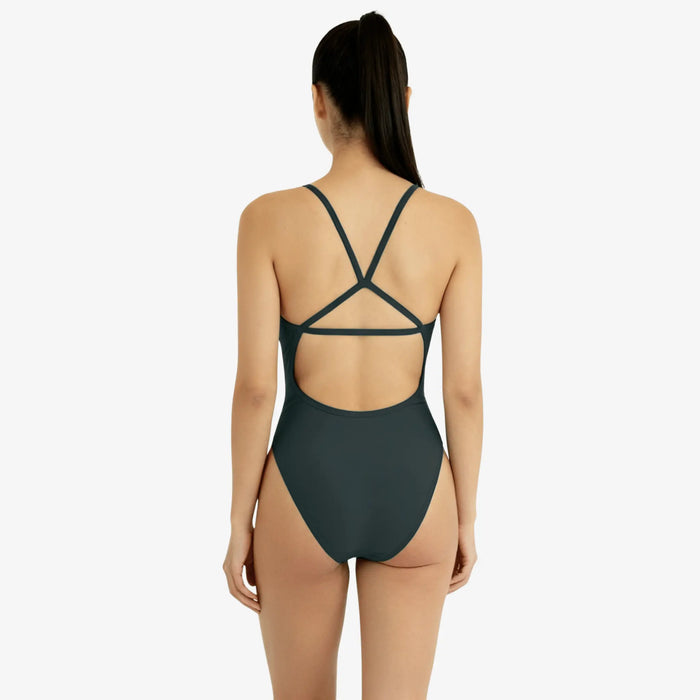 Palm Open Back Performance Training Swimsuit - Norca Athletic Swimwear