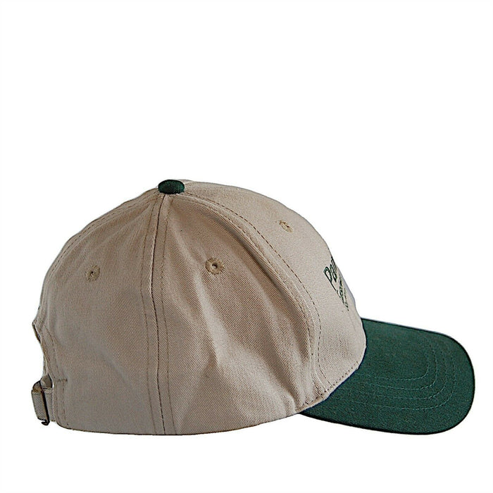 Panhandle Eastern Pipe Line Hat 5 Panel Ball Cap Tan with Green Brim Adjustable