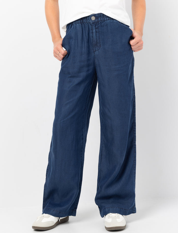Pantalon ample en chambray pour ado fille