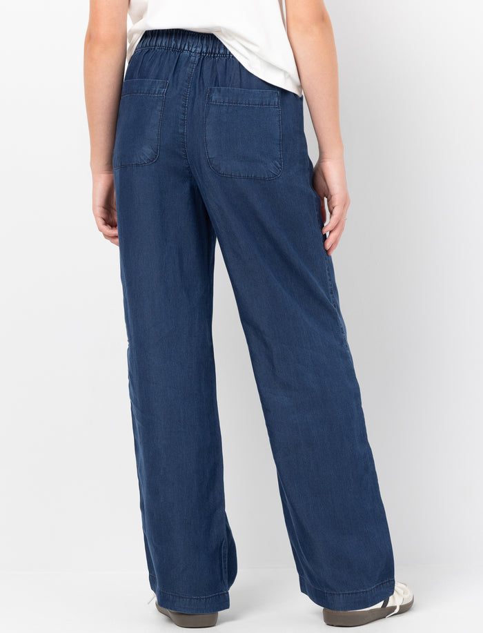 Pantalon ample en chambray pour ado fille