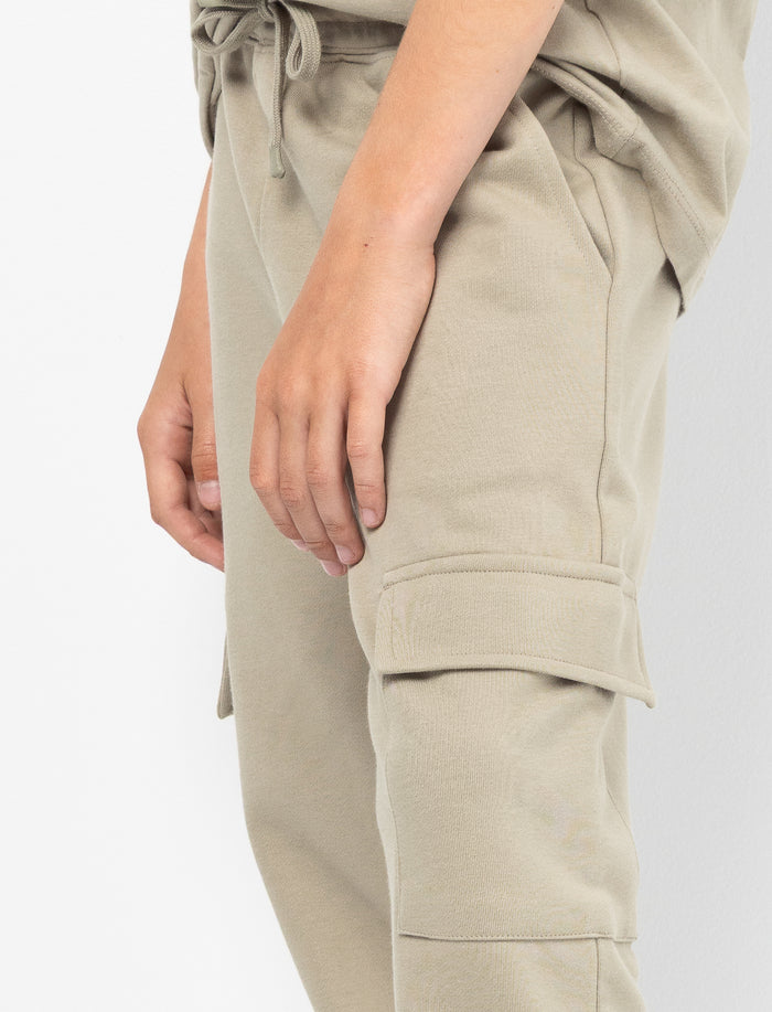 Pantalon cargo uni pour garçon
