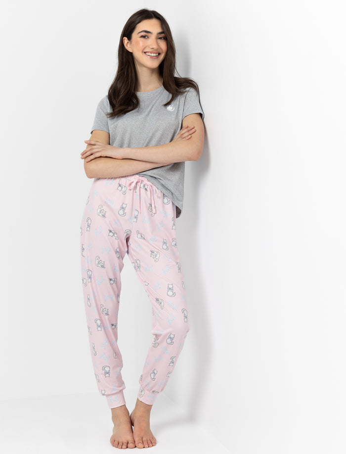 Pantalon de pyjama à motifs pour femme