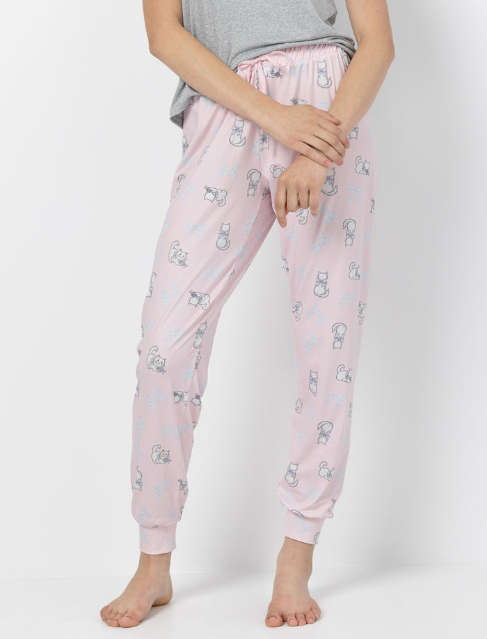 Pantalon de pyjama à motifs pour femme