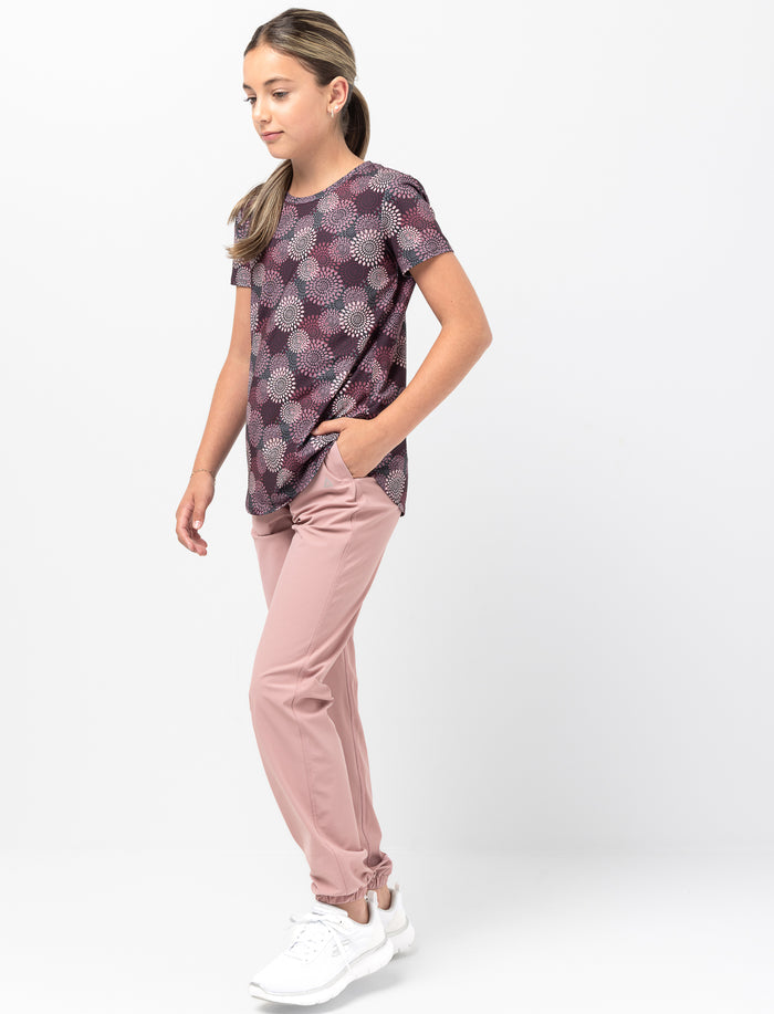 Pantalon jogger uni pour fille
