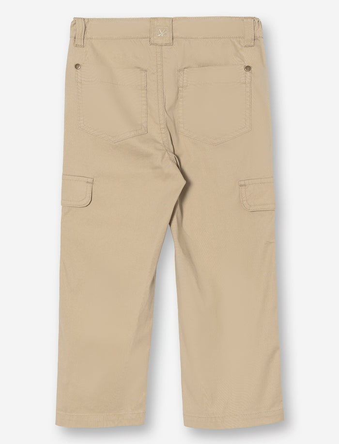 Pantalon uni à jambe droite pour petit garçon