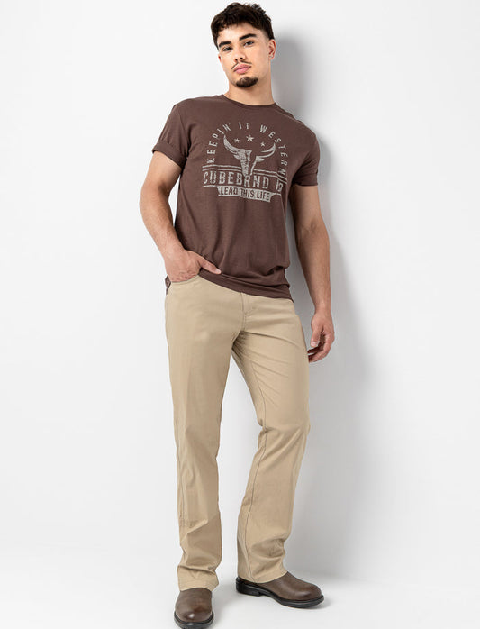 Pantalon uni pour homme