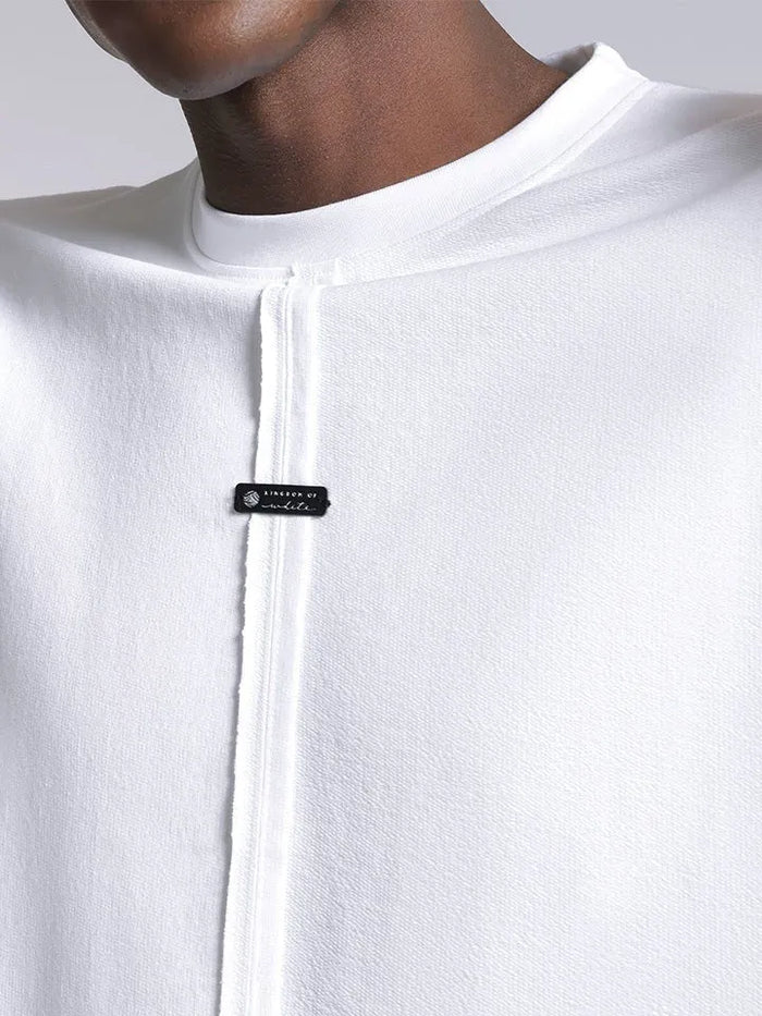 Black & White quality stretch cotton Tshirt Mashup