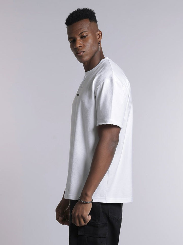 Black & White quality stretch cotton Tshirt Mashup