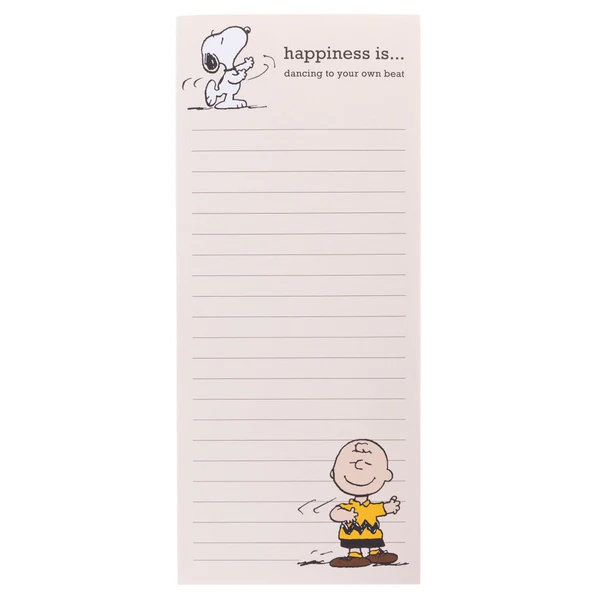 Peanuts Dancing List Pad