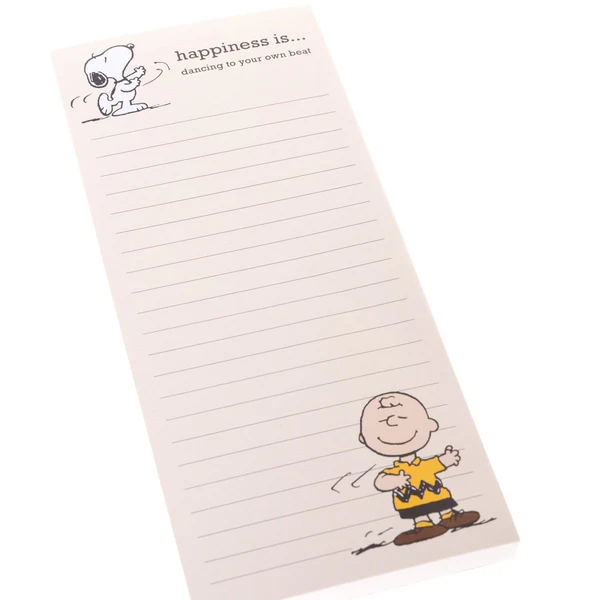 Peanuts Dancing List Pad
