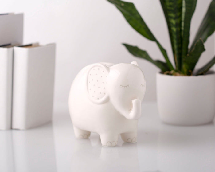 Pearhead Elephant Ceramic Bank