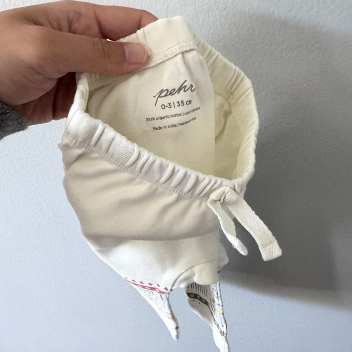 Pehr / White harem pants / 0-3M