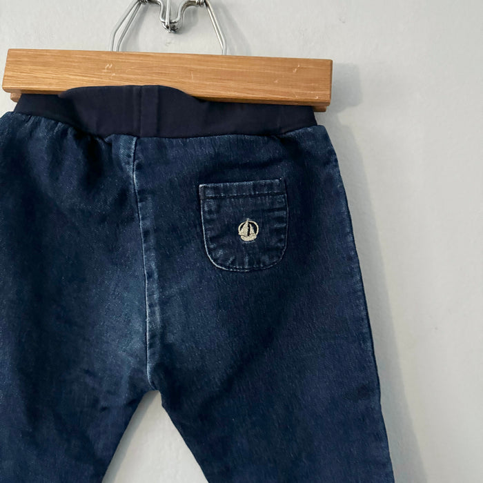 Petit Bateau / Denim jogger pants / 18M