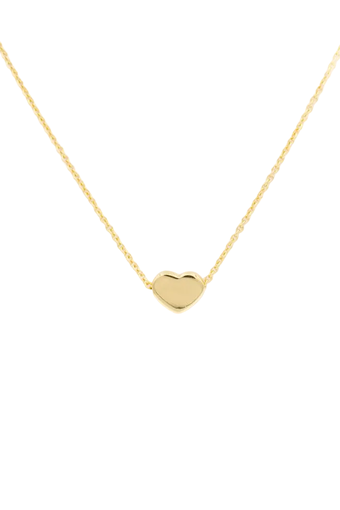 Kimberly James Petite Heart Necklace in gold