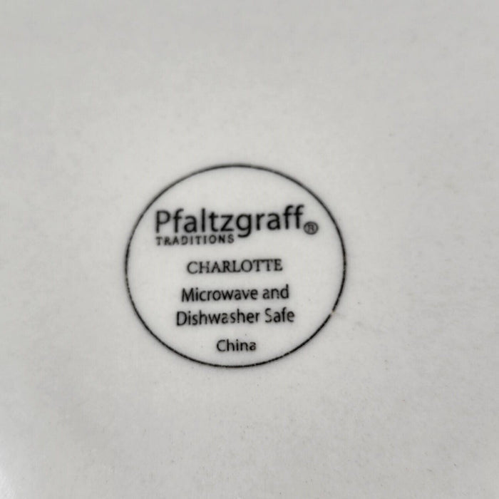 Pfaltzgraff Charlotte 4 Piece Dinner Plate 10” 27cm White Tableware Dinnerware