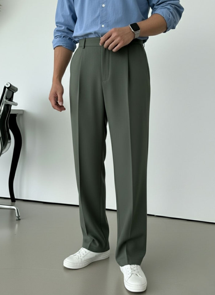 Pick Any 2 Korean Single Pleated Trousers Combo