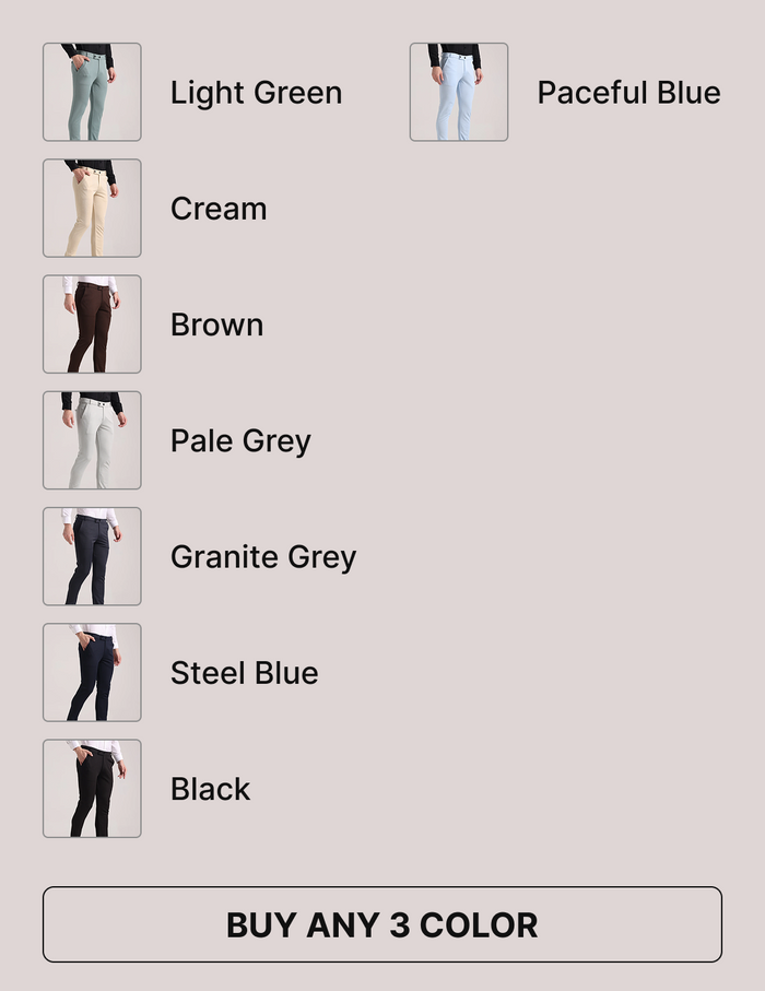 Pick Any 3  Checks Soft Lycra Trousers Combo