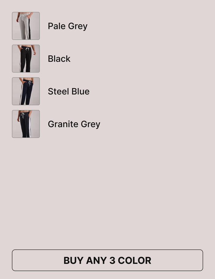 Pick any 3 Contrast Side Split Tape Track Pants Combo