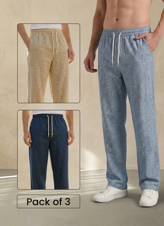 Pick Any 3 Premium Lycra Stretch Leisure Trousers
