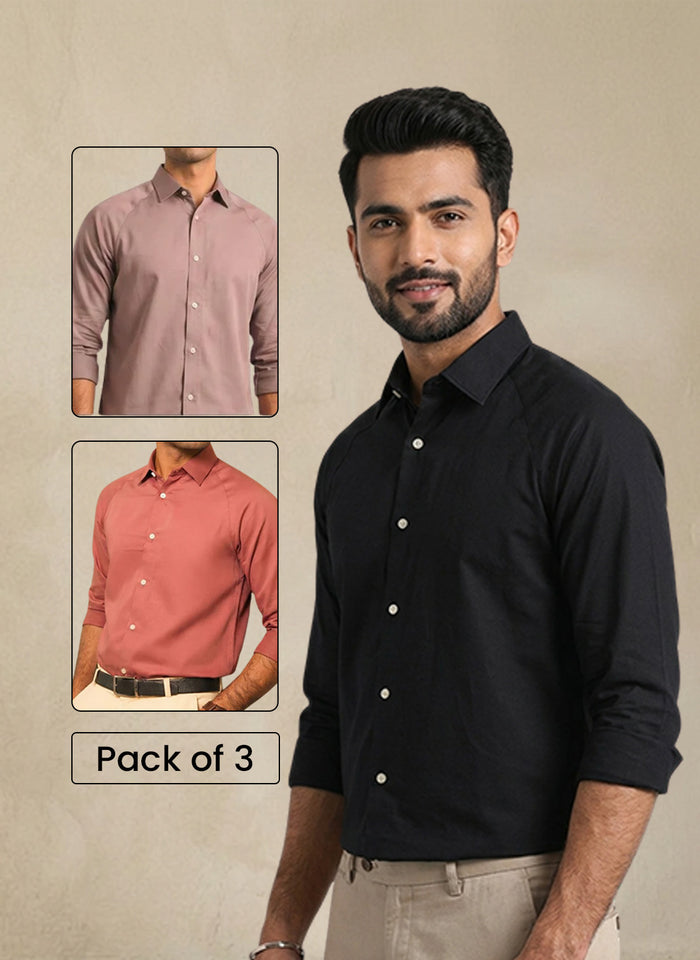Pick any 3 Raglan Sleeve Shirt Combo