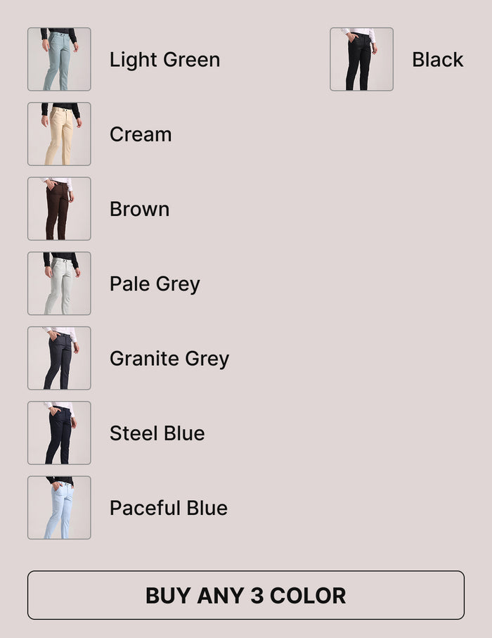 Pick Any 3 Soft Lycra Trousers combo