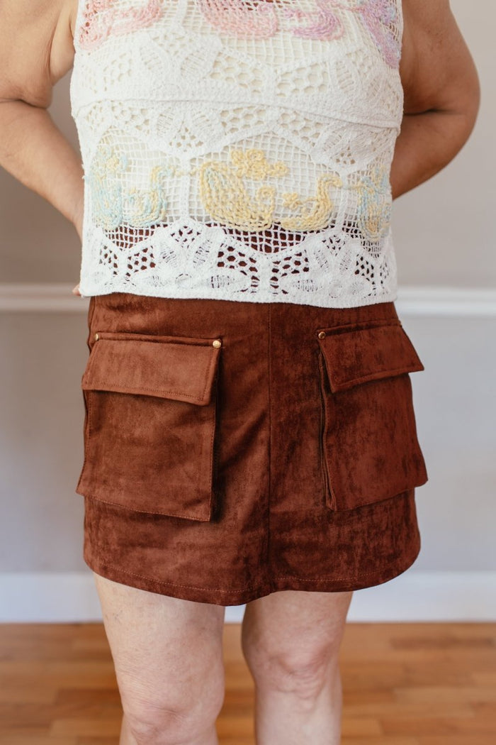 Pocket Perfect Suede Skirt - Macoma Boutique200 Skirts