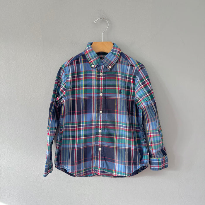 Polo Ralph Lauren	/ Blue checked shirt / 5Y