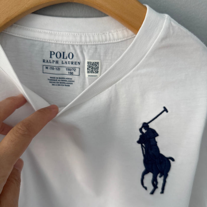 Polo Ralph Lauren / White long sleeve T-shirt / 10-12Y