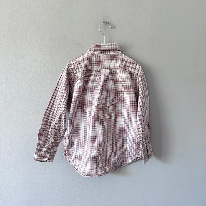 Polo Ralph Lauren	/ White orange check shirt / 5Y