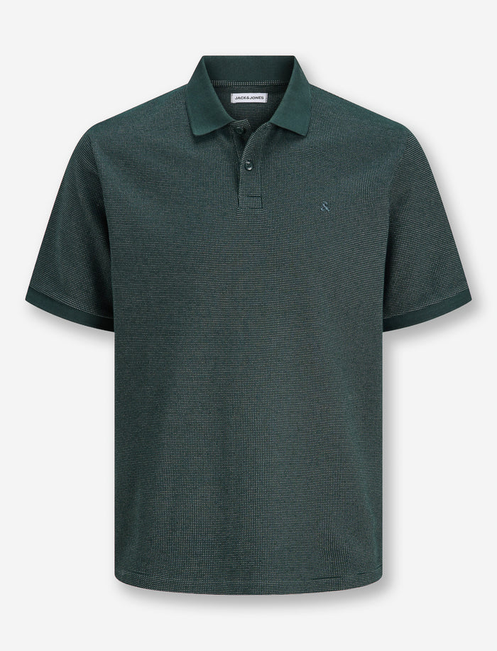 Polo texturé à manches courtes pour homme