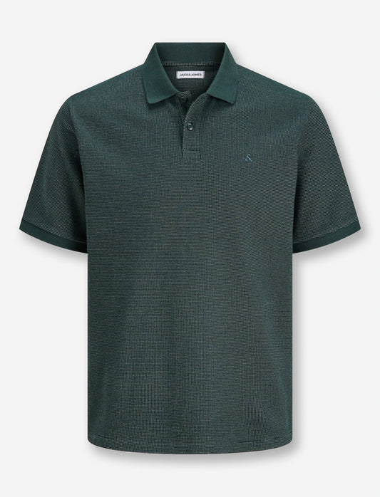 Polo texturé à manches courtes pour homme