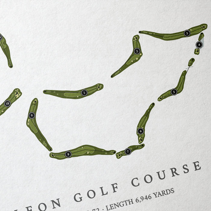 Ponce de Leon Golf Course | Golf Course Map | Close Up