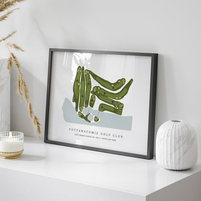 Pottawatomie Golf Club | Golf Course Map | On Table