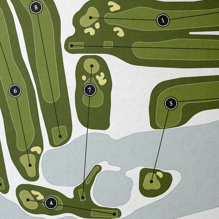 Pottawatomie Golf Club | Golf Course Map | Close Up
