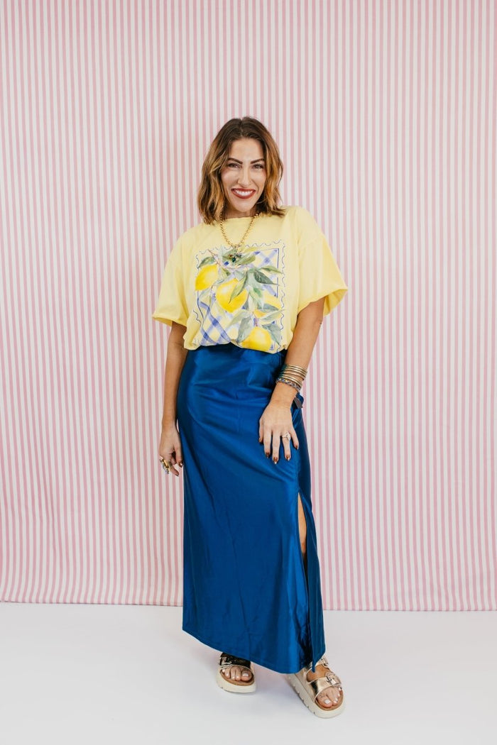 Power Play Skirt In Teal Casino - Reg & Curvy - Macoma Boutique200 Skirts