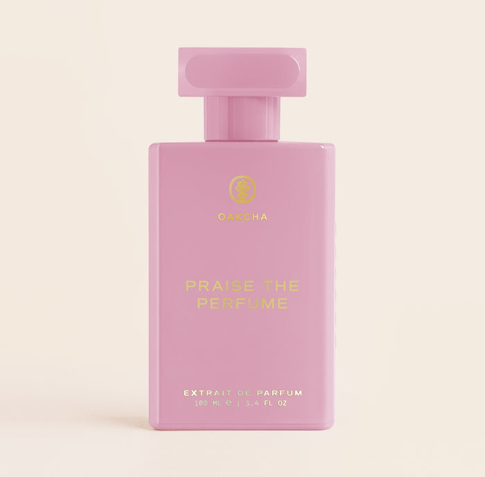 Front view of Praise the Perfume Extrait de Parfum bottle, 100 mL