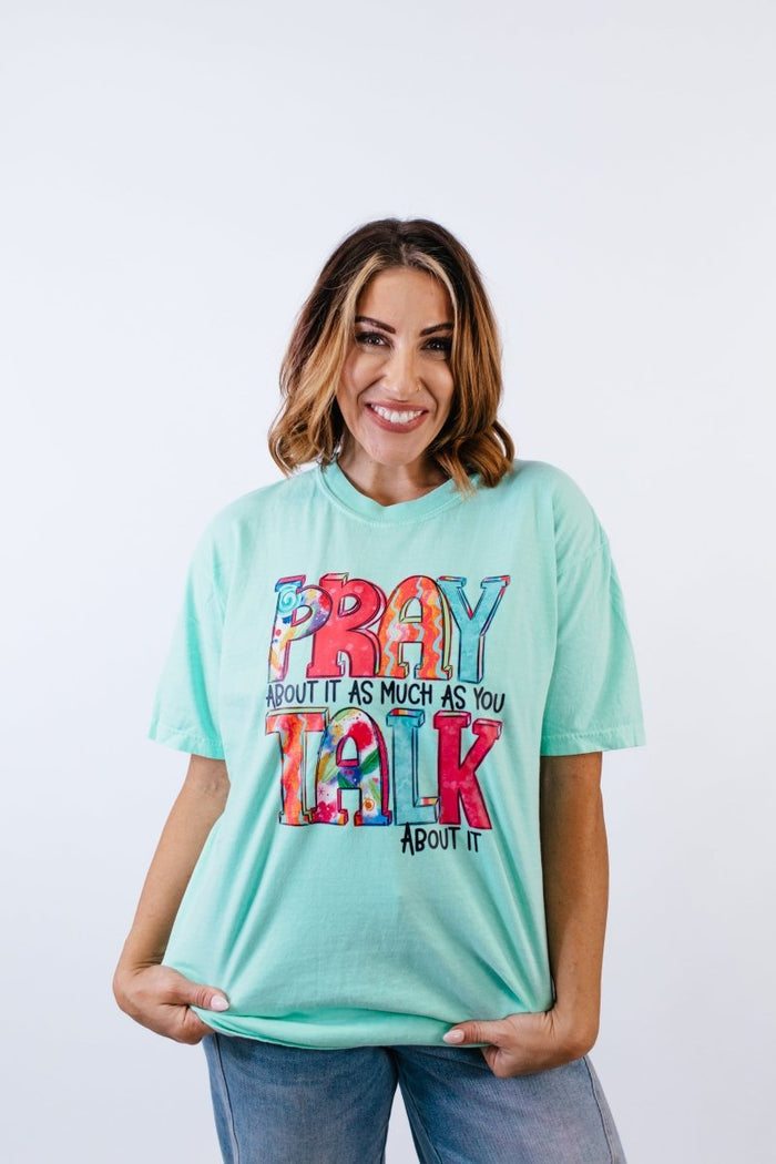 Pray About It Graphic Tee - FINAL SALE - Macoma Boutique555 Presales