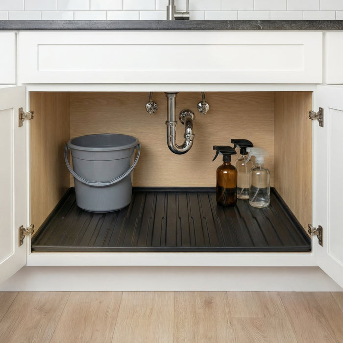 Premium Waterproof Under Sink Mat – 25" × 22"