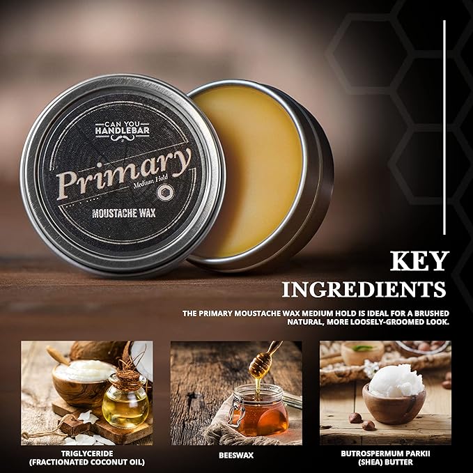 Primary Moustache Wax: Daily Hold