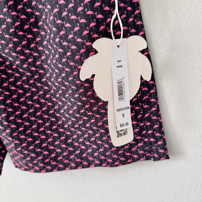 Projek Raw / Navy x flamingo swim trunks / 8Y - New with tag