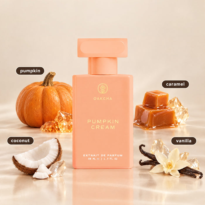 Pumpkin Cream bottle with notes
